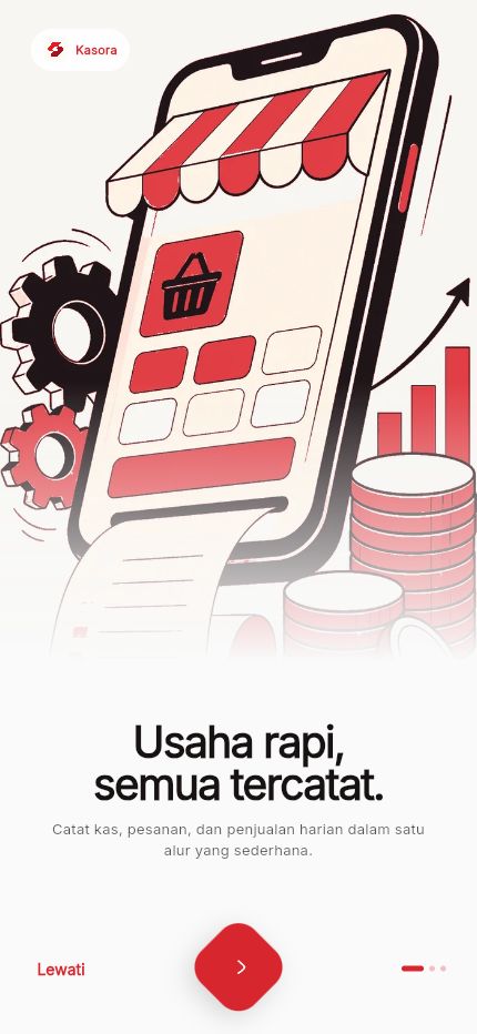 Onboarding operasional Kasora