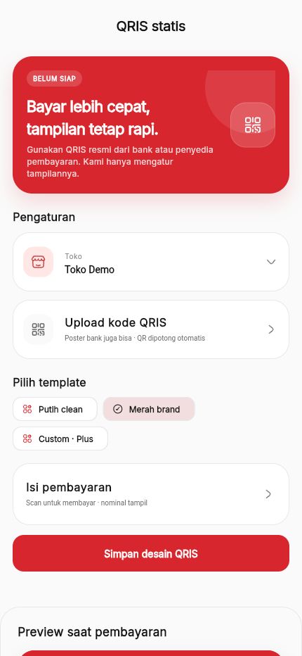 Desain QRIS Kasora Mobile