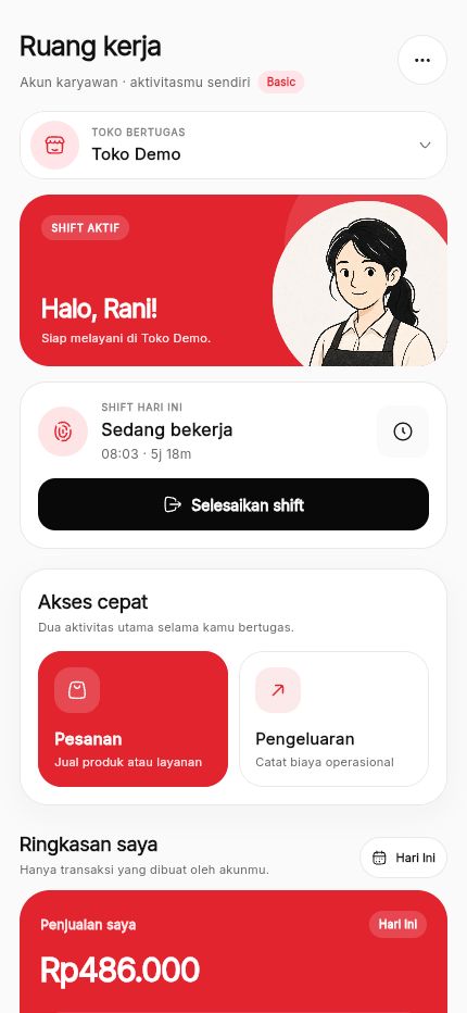 Home karyawan Kasora Mobile